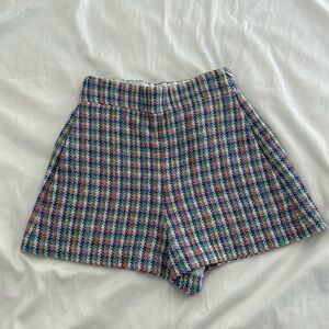 Maje multicolor tweed shorts